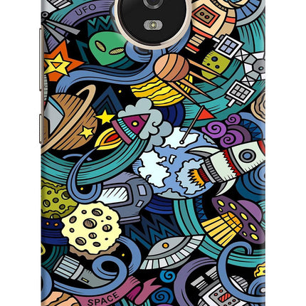 Space Abstract Moto G5 Hard Case Back Cover by Casekaro