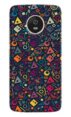 Geometric Abstract Moto G5 Hard Case Back Cover by Casekaro