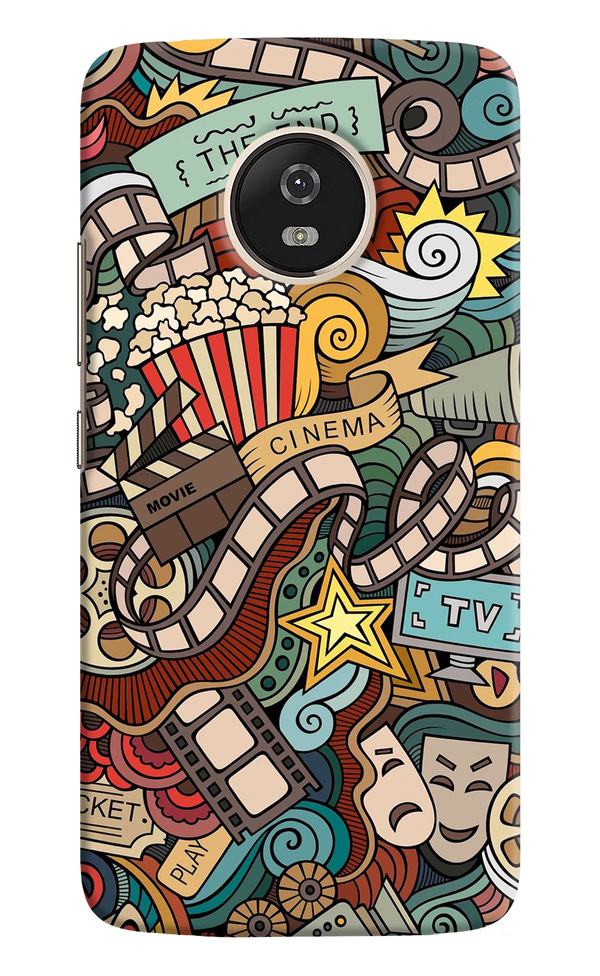 Cinema Abstract Moto G5 Hard Case Back Cover by Casekaro