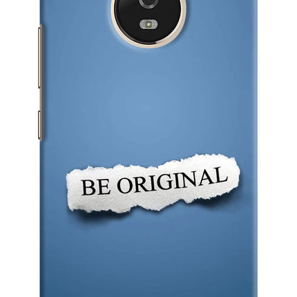 Be Original Moto G5 Hard Case Back Cover by Casekaro