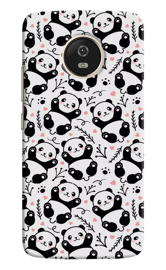 Cute Panda Moto G5 Hard Case Back Cover by Casekaro