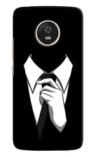Black Tie Moto G5 Hard Case Back Cover by Casekaro