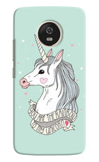 Unicorn Wallpaper Moto G5 Hard Case Back Cover by Casekaro