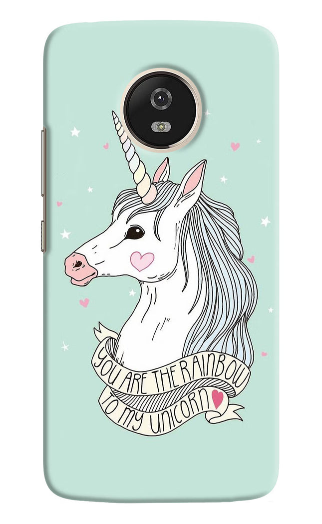 Unicorn Wallpaper Moto G5 Hard Case Back Cover by Casekaro