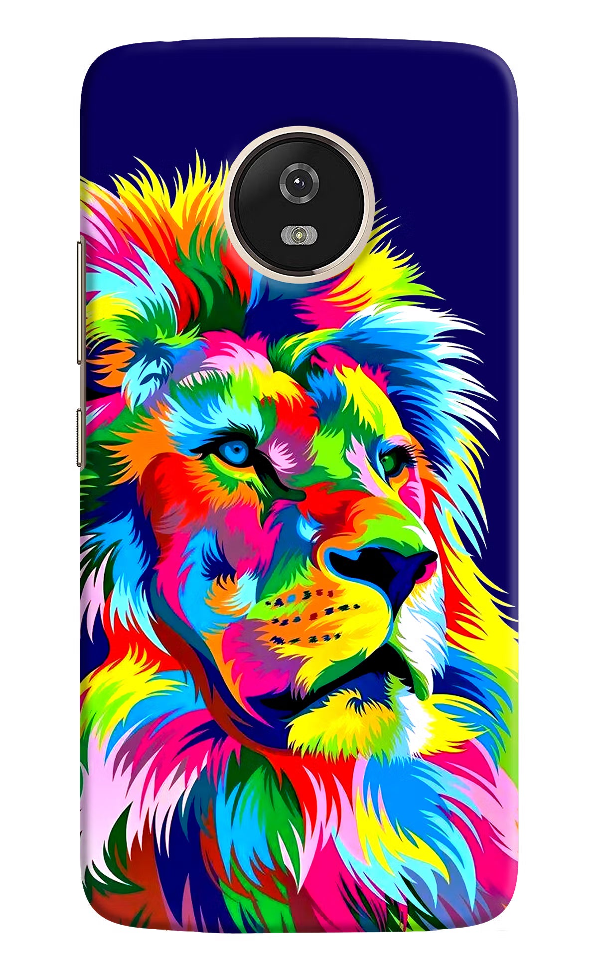 Vector Art Lion Moto G5 Hard Case Back Cover by Casekaro