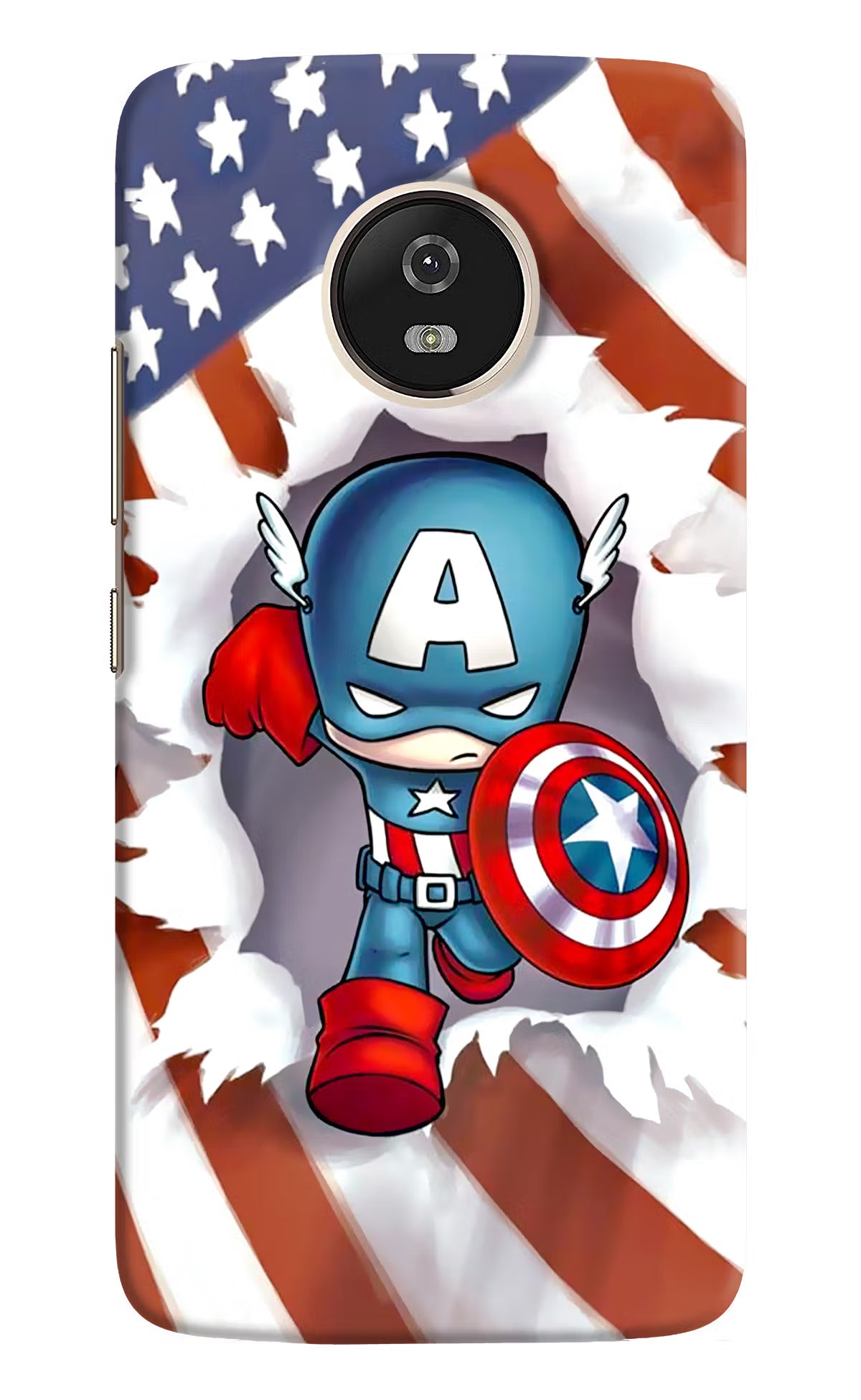 Captain America Moto G5 Hard Case Back Cover by Casekaro