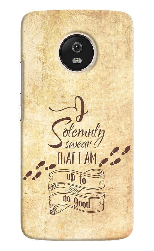 I Solemnly swear that i up to no good Moto G5 Hard Case Back Cover by Casekaro