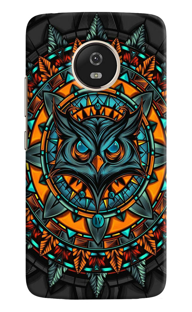 Angry Owl Art Moto G5 Hard Case Back Cover by Casekaro
