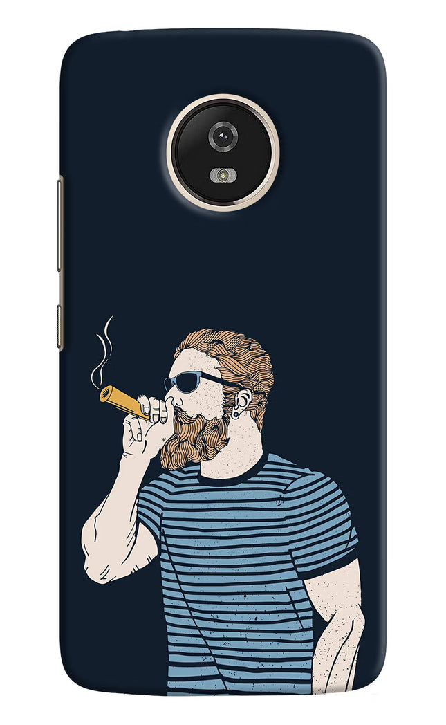 Smoking Moto G5 Hard Case Back Cover by Casekaro