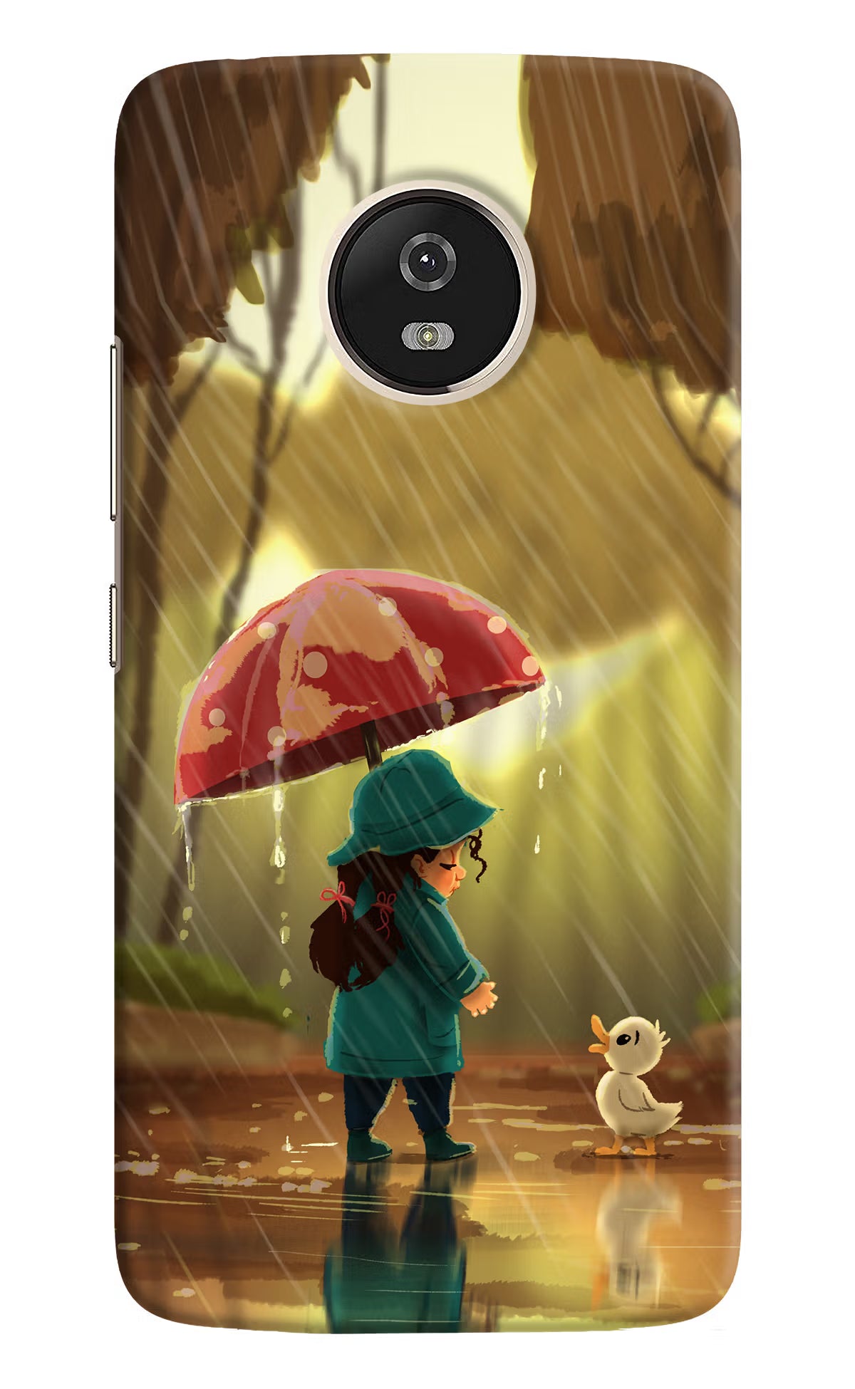 Rainy Day Moto G5 Hard Case Back Cover by Casekaro