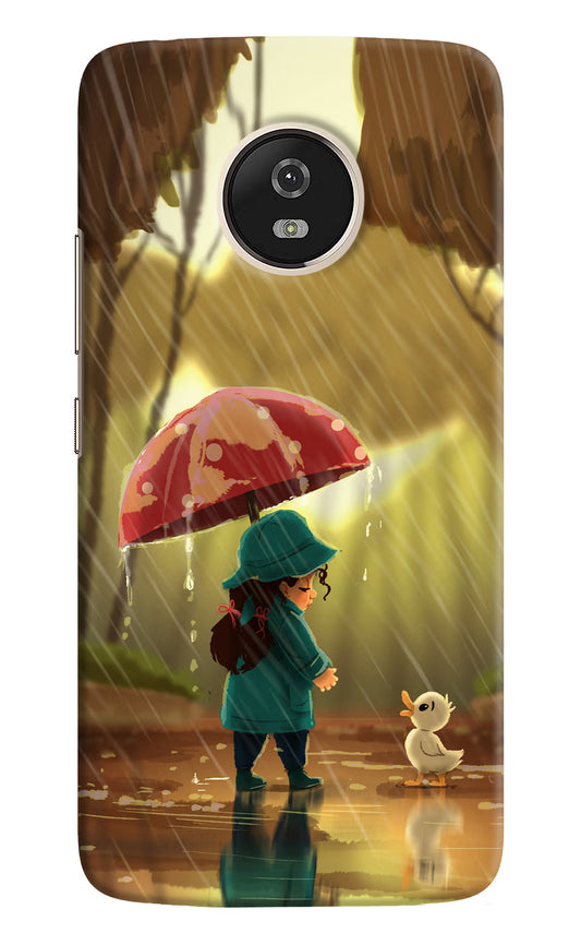 Rainy Day Moto G5 Hard Case Back Cover by Casekaro