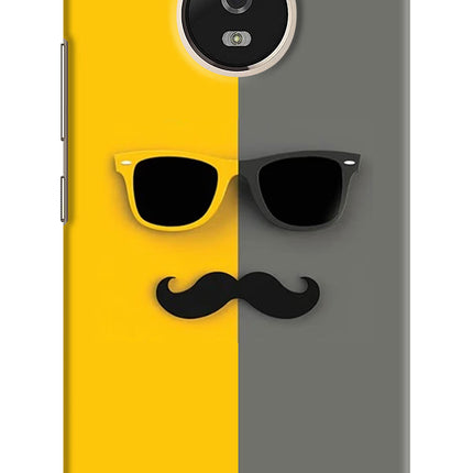 Sunglasses with Mustache Moto G5 Hard Case Back Cover by Casekaro