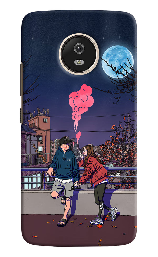 Chilling Couple Moto G5 Hard Case Back Cover by Casekaro