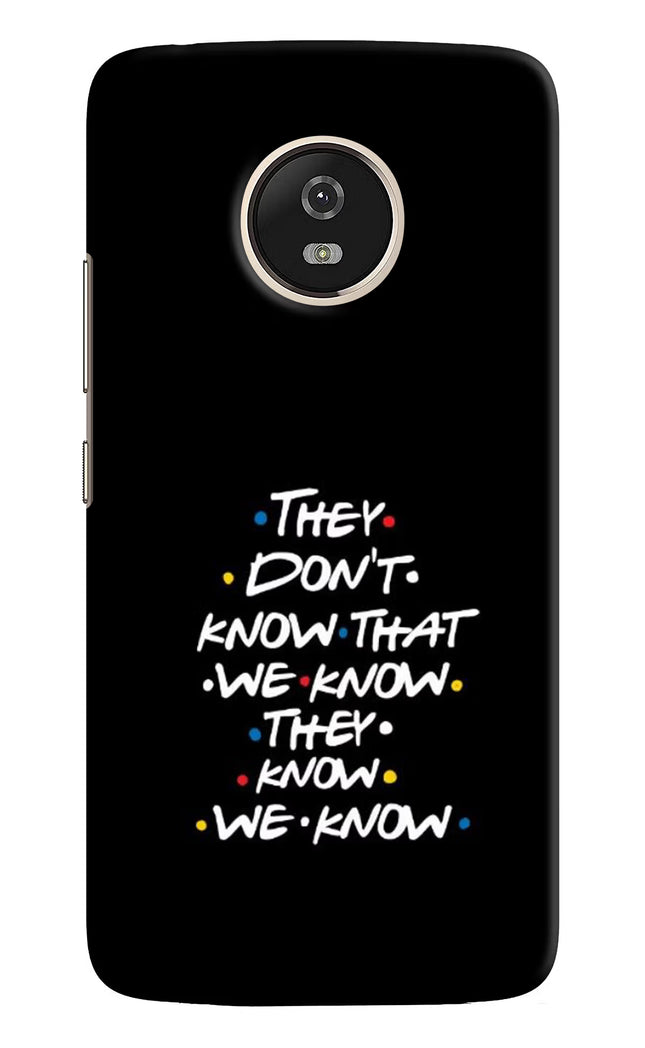 FRIENDS Dialogue Moto G5 Hard Case Back Cover by Casekaro