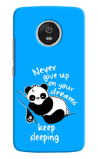 Keep Sleeping Moto G5 Hard Case Back Cover by Casekaro
