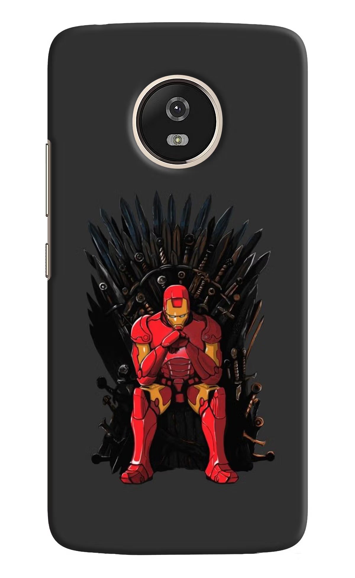Ironman Throne Moto G5 Hard Case Back Cover by Casekaro