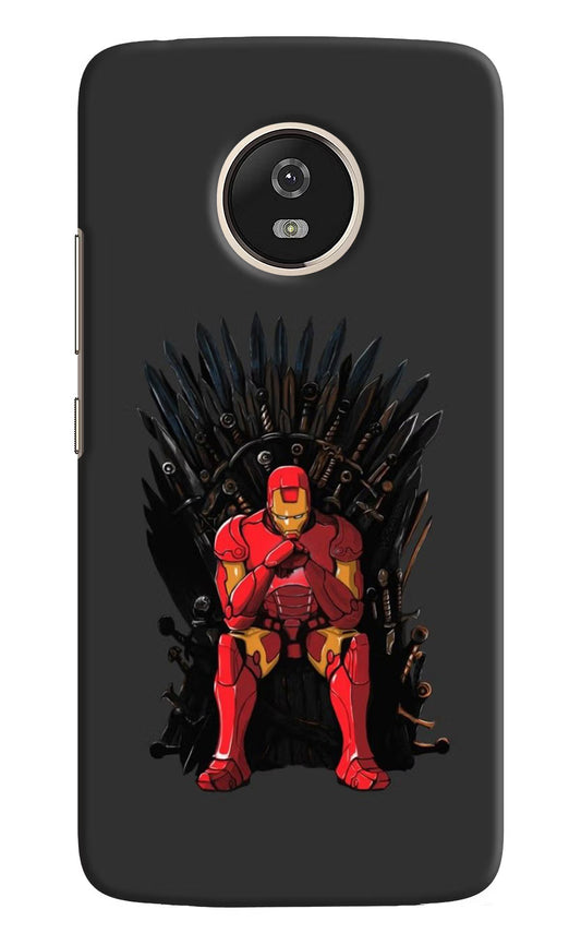Ironman Throne Moto G5 Hard Case Back Cover by Casekaro
