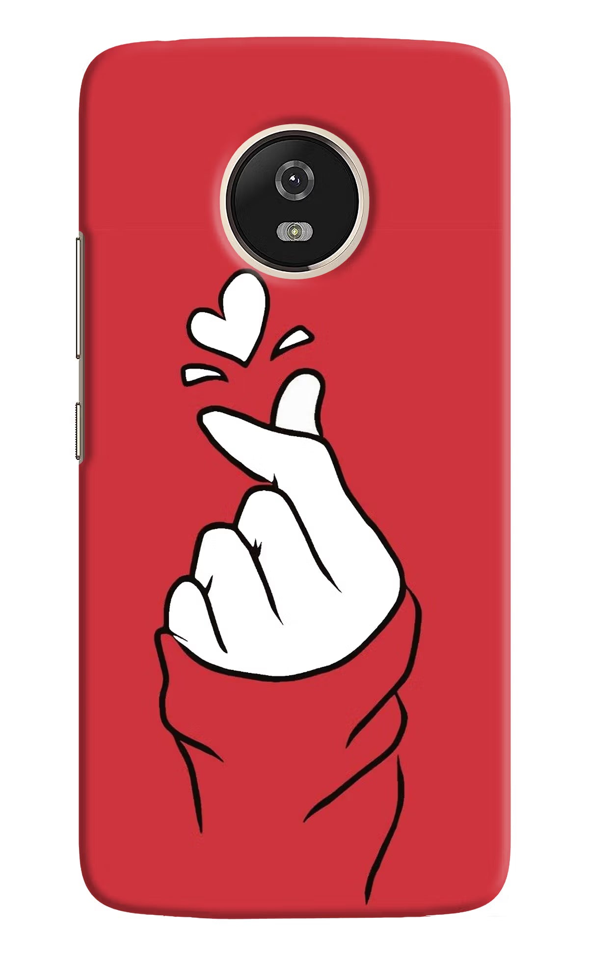 Korean Love Sign Moto G5 Hard Case Back Cover by Casekaro