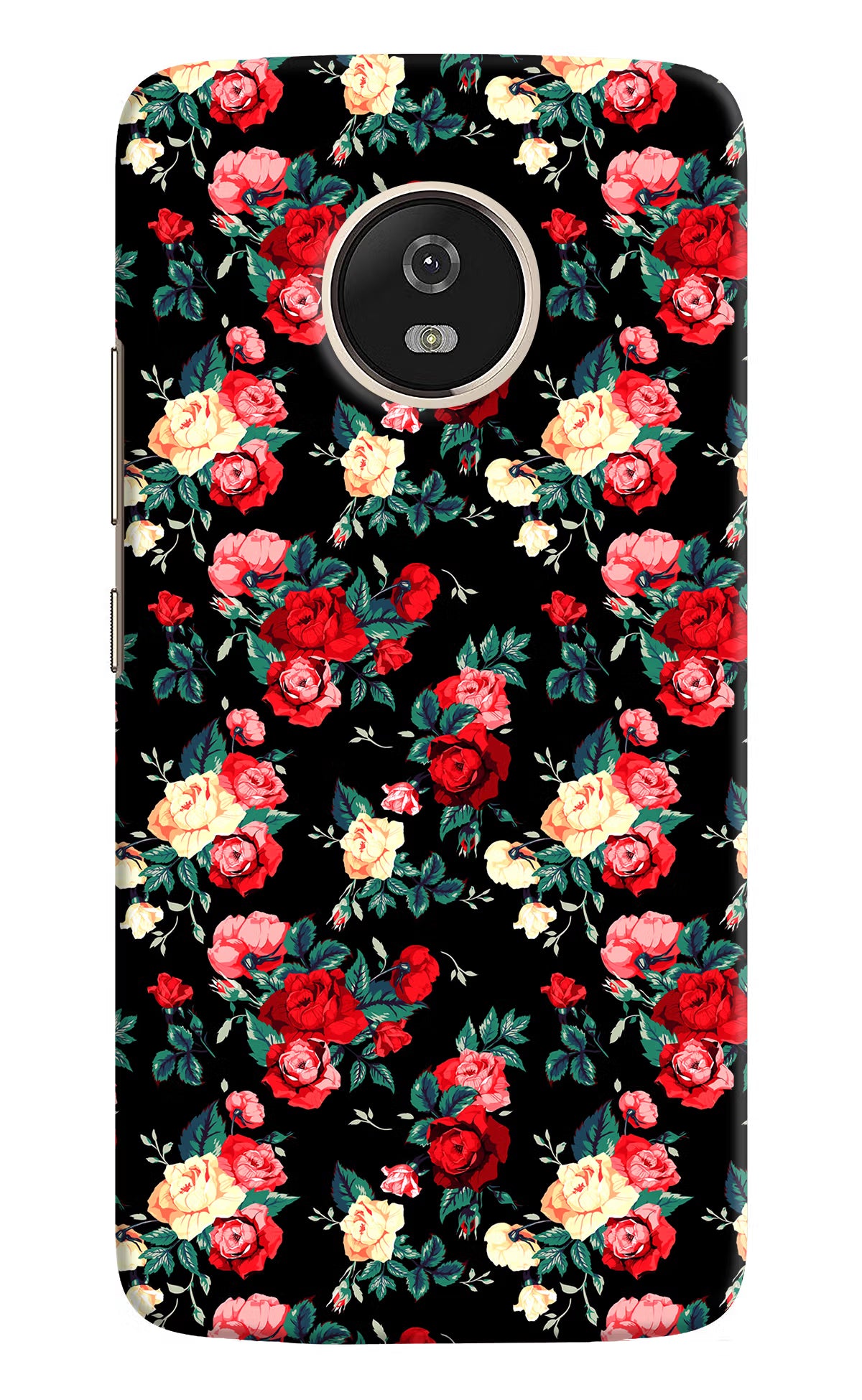 Rose Pattern Moto G5 Hard Case Back Cover by Casekaro