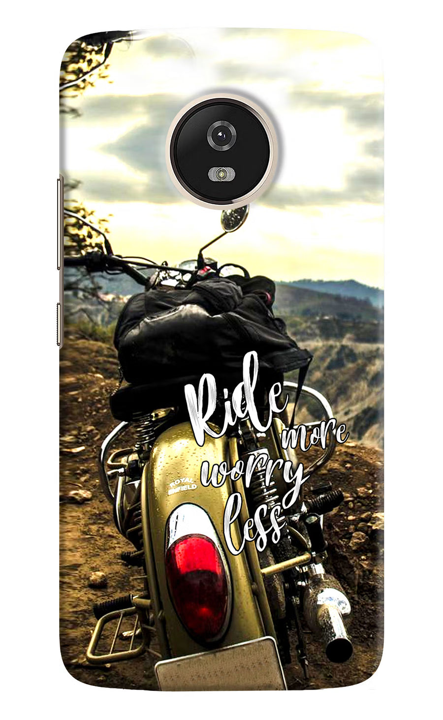 Ride More Worry Less Moto G5 Back Cover, Hard case