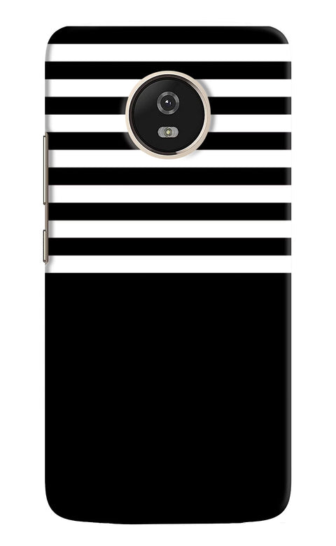 Black and White Print Moto G5 Back Cover