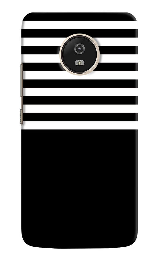 Black and White Print Moto G5 Hard Case Back Cover by Casekaro