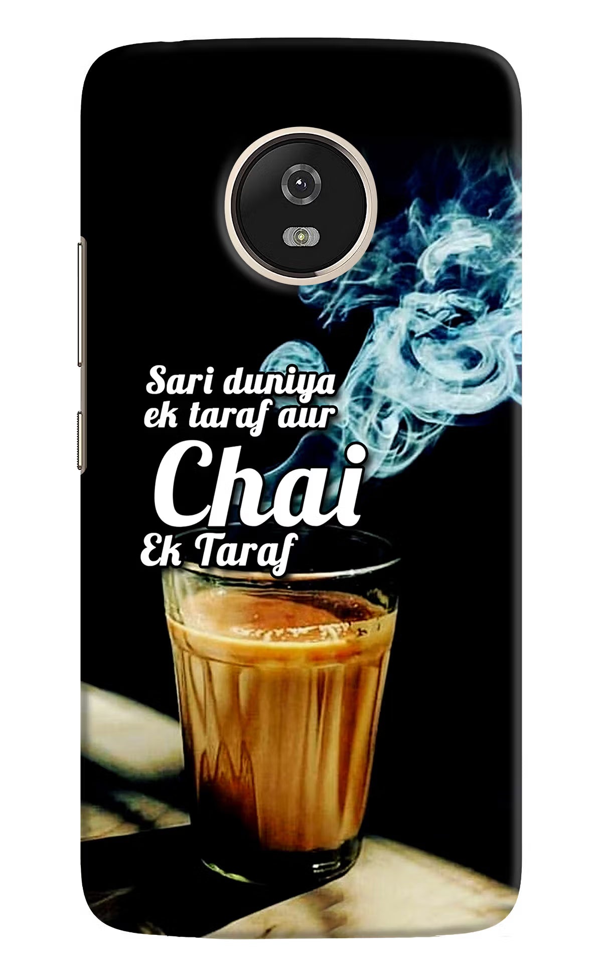 Chai Ek Taraf Quote Moto G5 Hard Case Back Cover by Casekaro