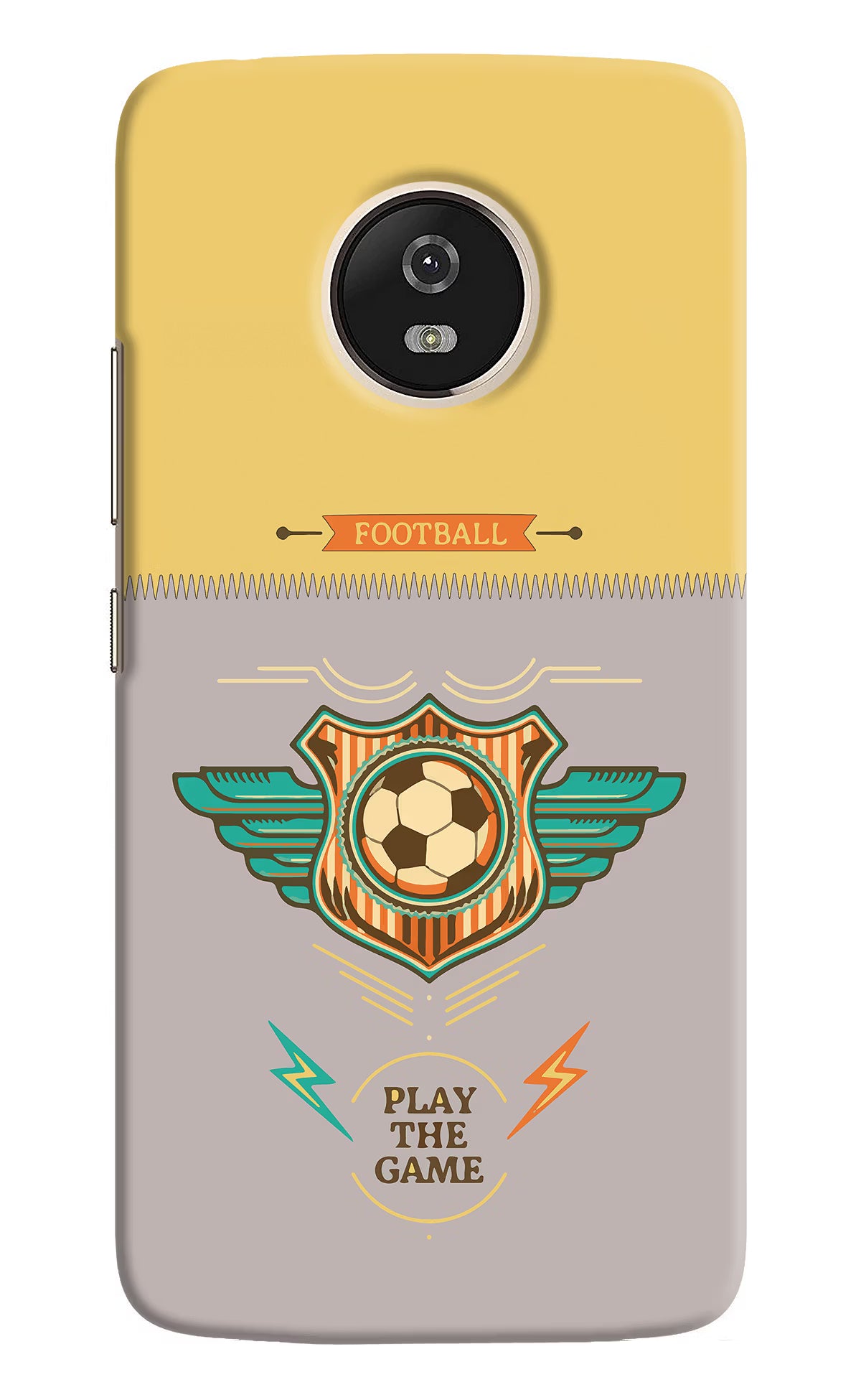 Football Moto G5 Hard Case Back Cover by Casekaro