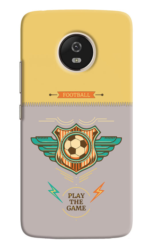 Football Moto G5 Hard Case Back Cover by Casekaro