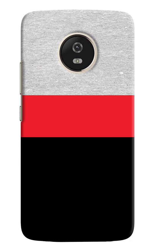 Tri Color Pattern Moto G5 Hard Case Back Cover by Casekaro