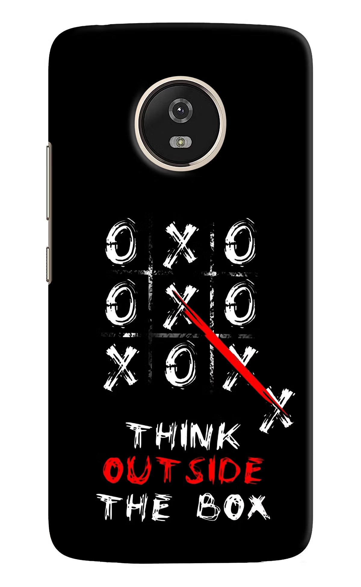 Think out of the BOX Moto G5 Hard Case Back Cover by Casekaro
