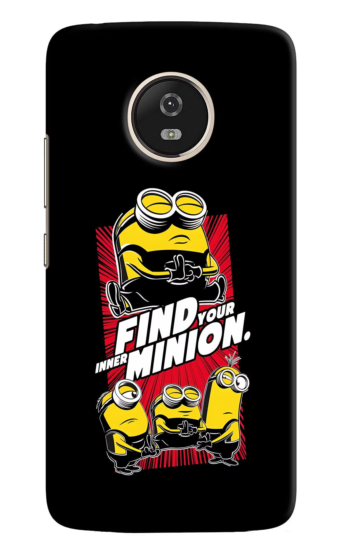 Find your inner Minion Moto G5 Hard Case Back Cover by Casekaro