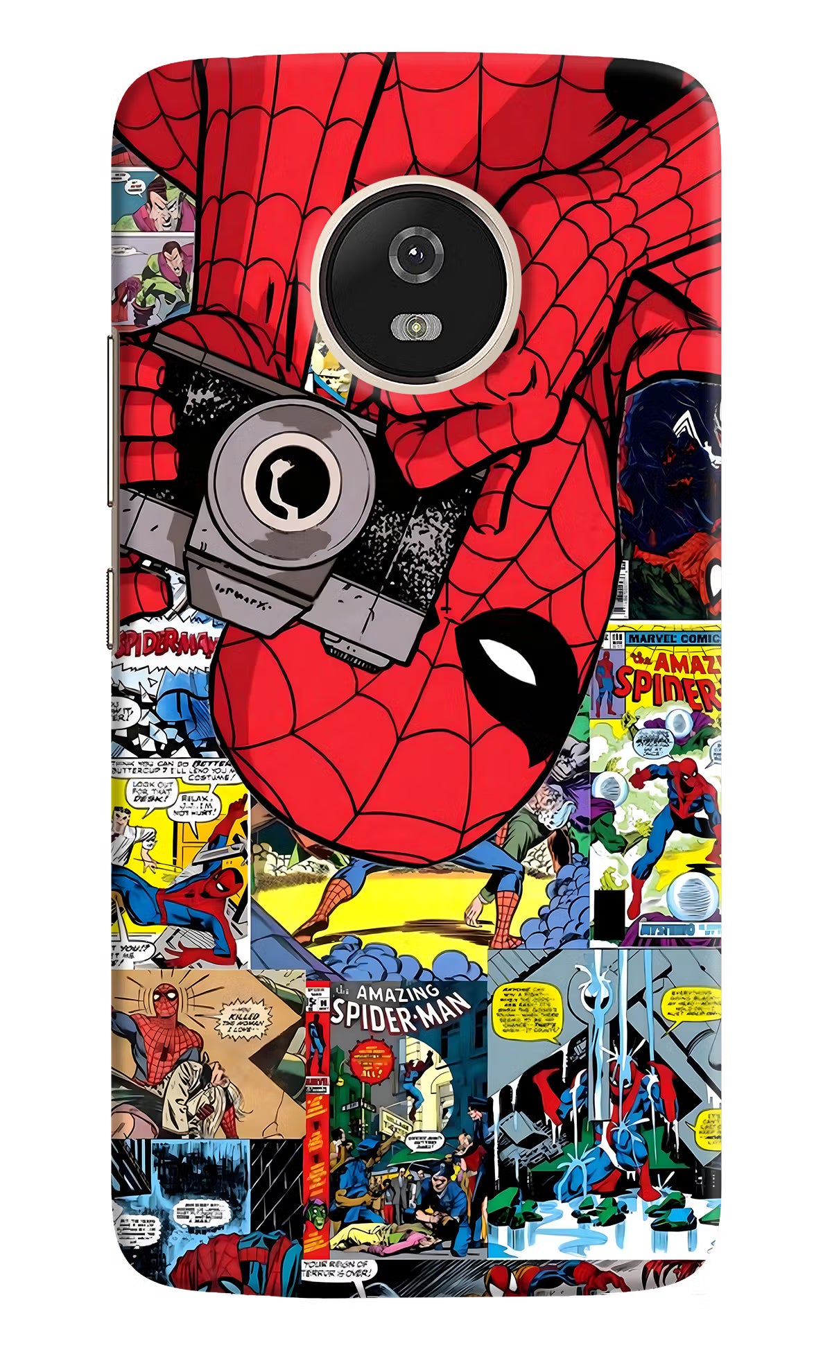 Spider Man Moto G5 Hard Case Back Cover by Casekaro