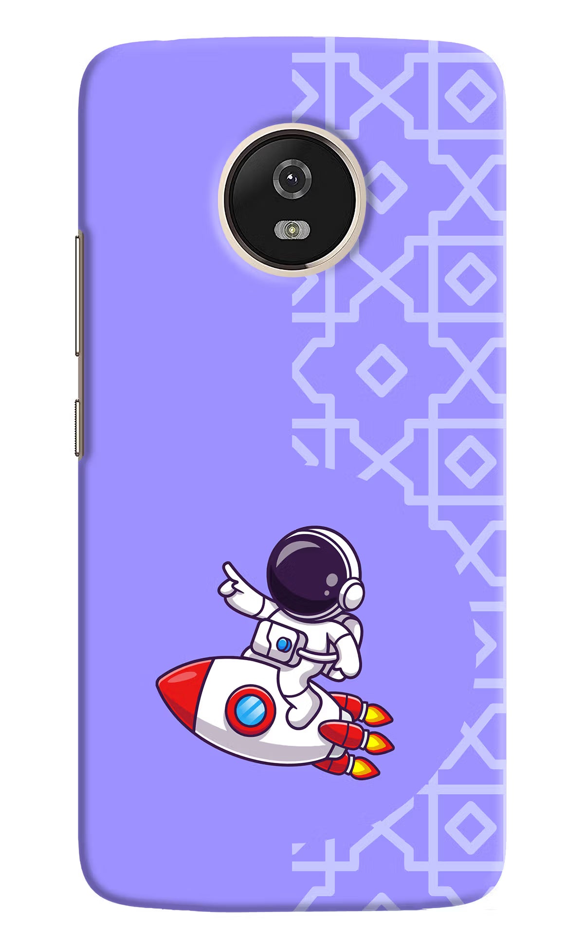 Cute Astronaut Moto G5 Hard Case Back Cover by Casekaro