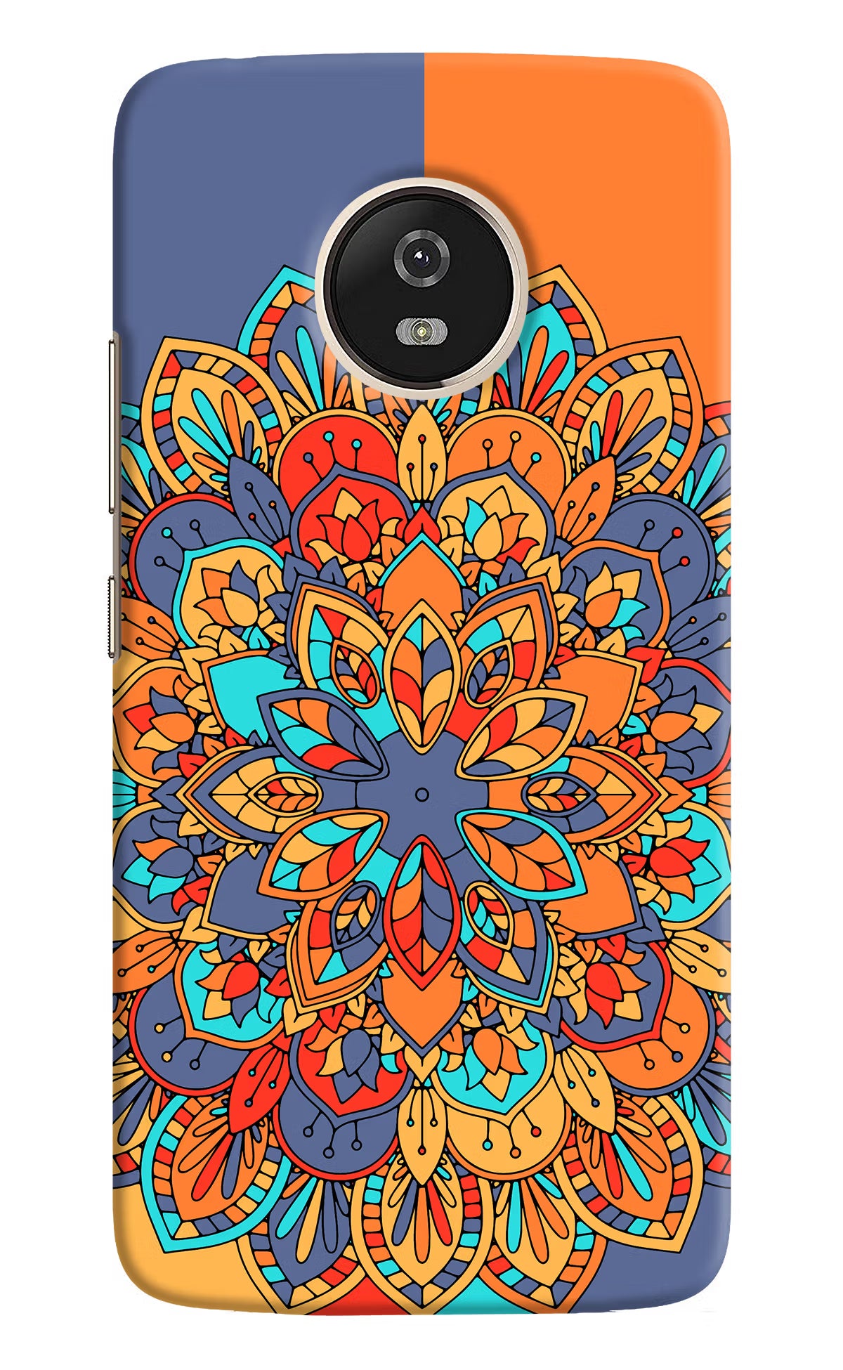 Color Mandala Moto G5 Hard Case Back Cover by Casekaro