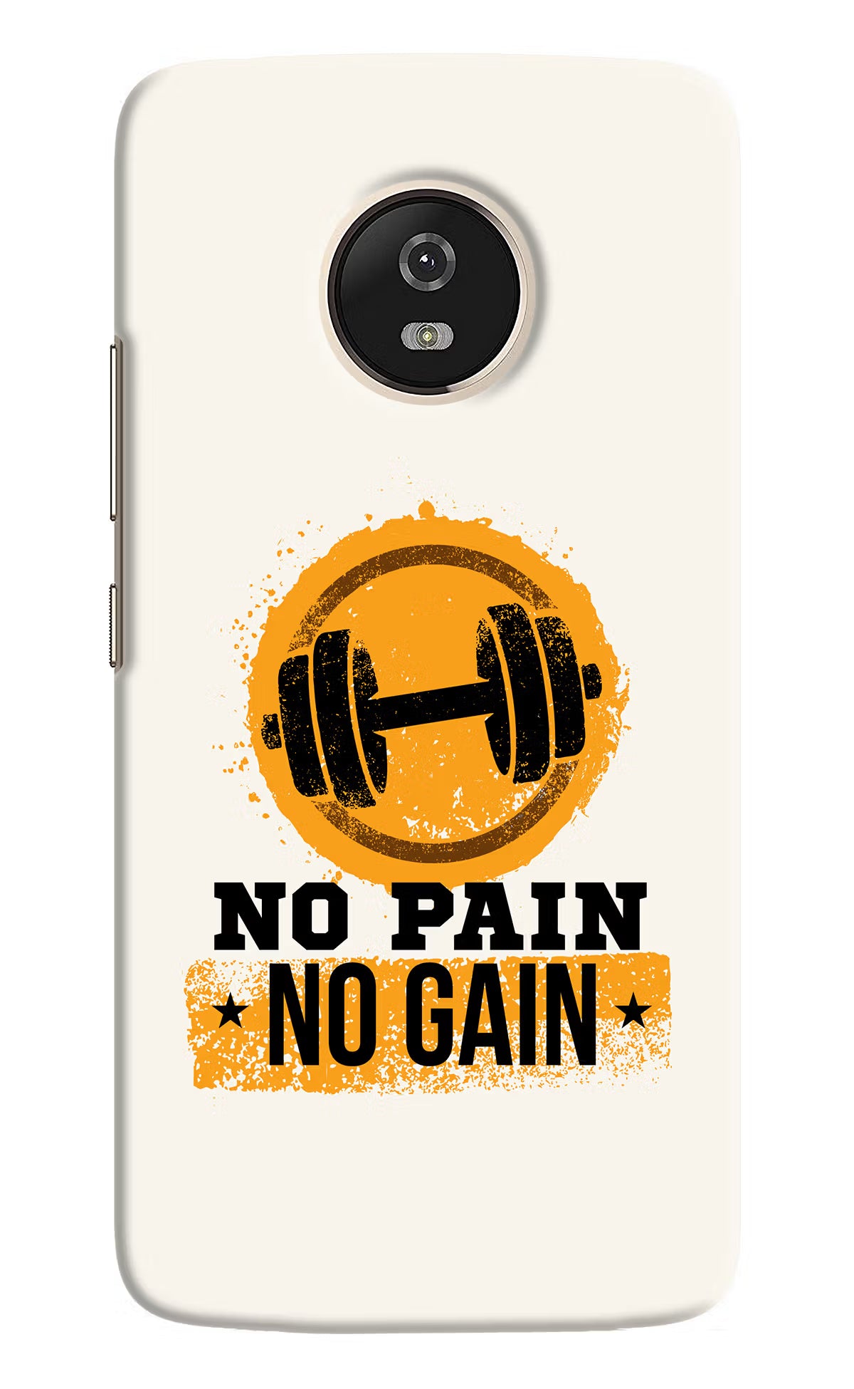 No Pain No Gain Moto G5 Hard Case Back Cover by Casekaro