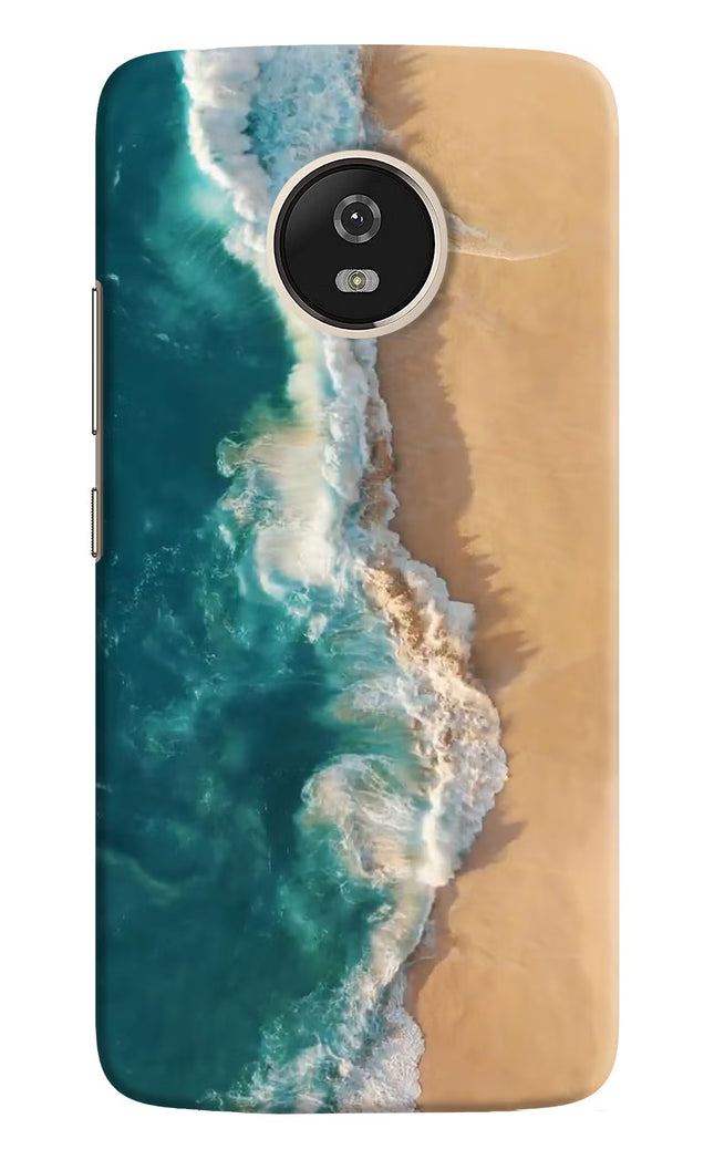 Ocean Beach Moto G5 Hard Case Back Cover by Casekaro