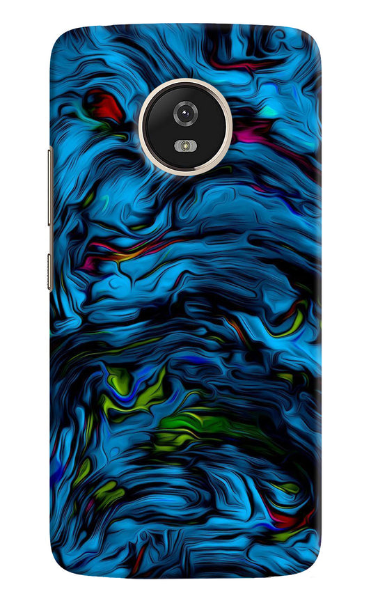 Dark Blue Abstract Moto G5 Back Cover