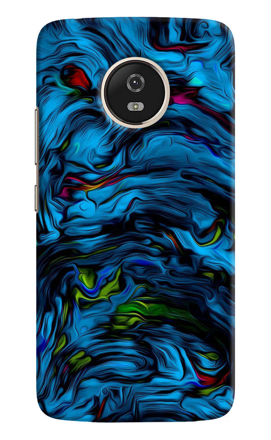 Dark Blue Abstract Moto G5 Hard Case Back Cover by Casekaro