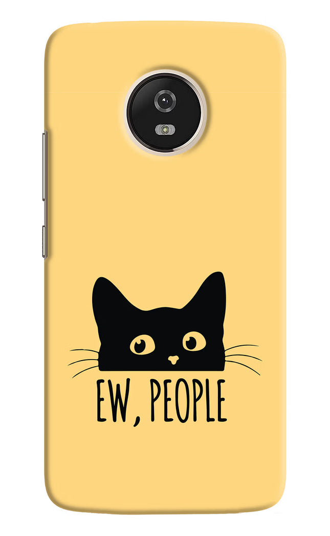 Ew People Catitude Moto G5 Hard Case Back Cover by Casekaro