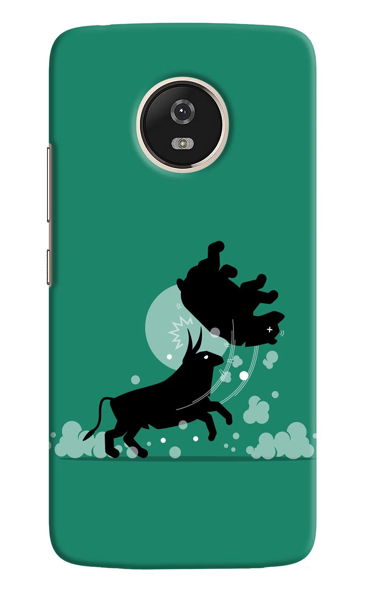 Bull Conqueror Moto G5 Hard Case Back Cover by Casekaro