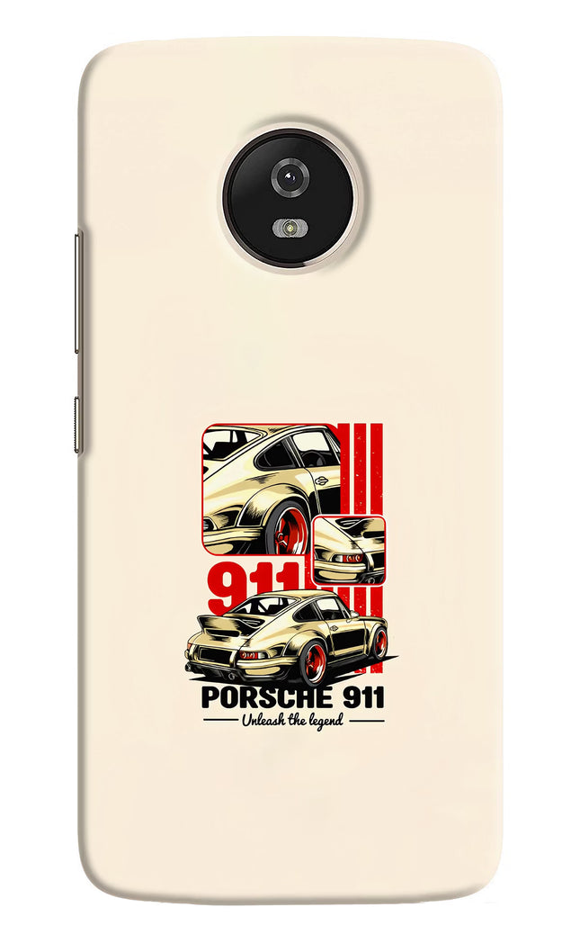 Classic Porsche 911 Moto G5 Hard Case Back Cover by Casekaro