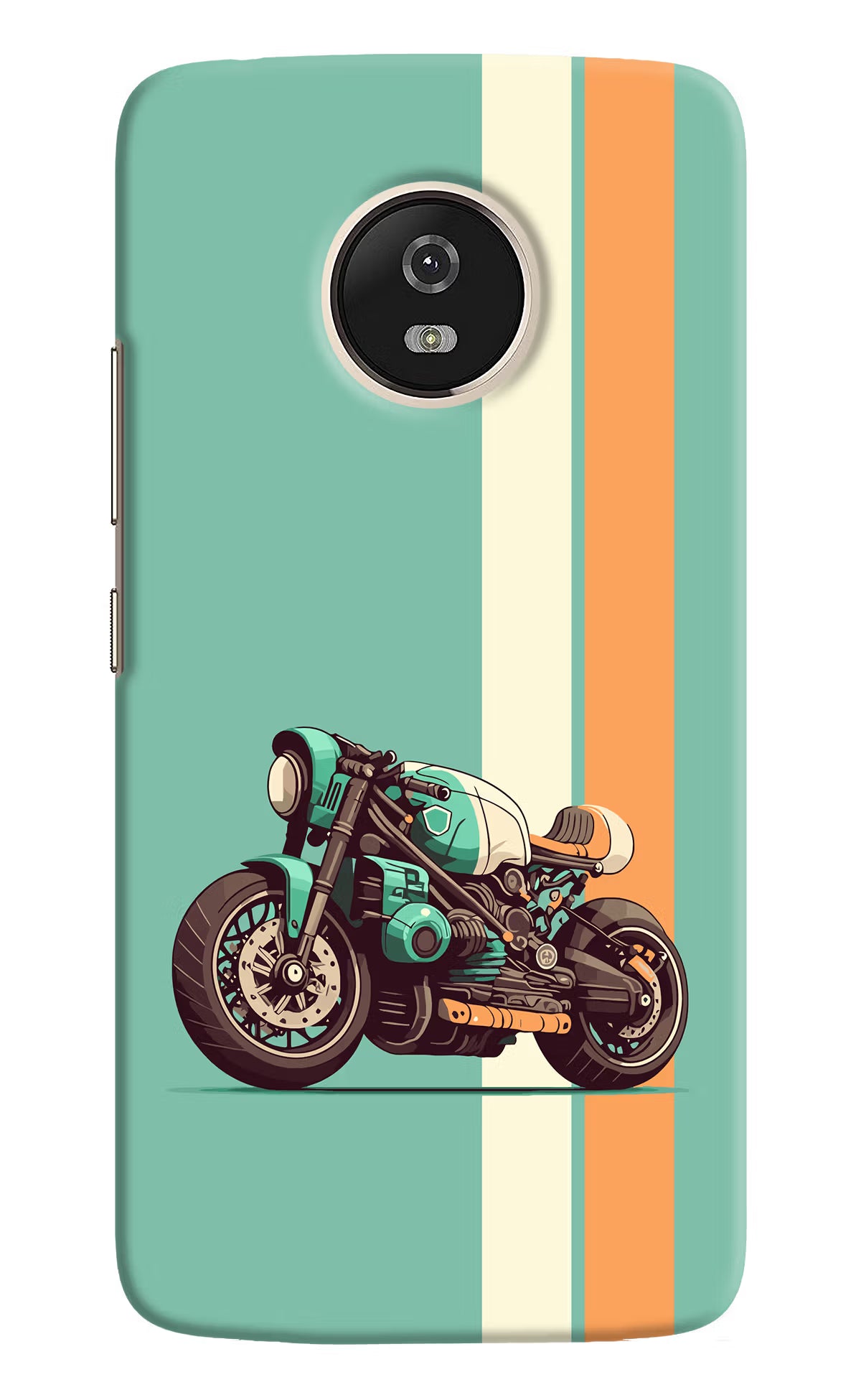 Striped Moto Drift Moto G5 Hard Case Back Cover by Casekaro