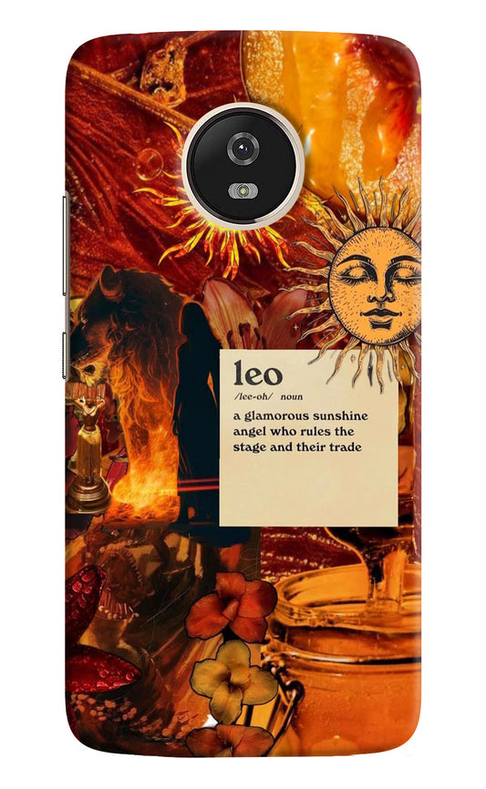 Leo Zodiac Moto G5 Hard Case Back Cover by Casekaro