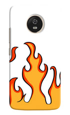Fired Up – White Moto G5 Hard Case Back Cover by Casekaro