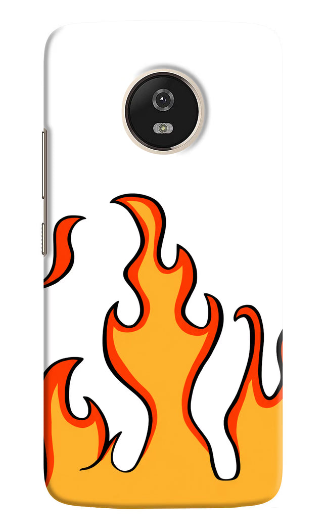 Fired Up – White Moto G5 Hard Case Back Cover by Casekaro