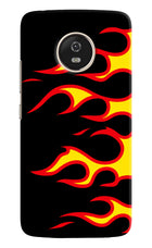 Side Sweep Flames Moto G5 Hard Case Back Cover by Casekaro