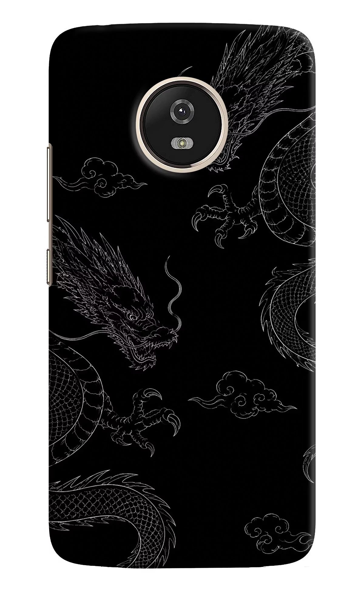 Twin Dragons Moto G5 Hard Case Back Cover by Casekaro