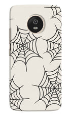 Spider Web Moto G5 Hard Case Back Cover by Casekaro