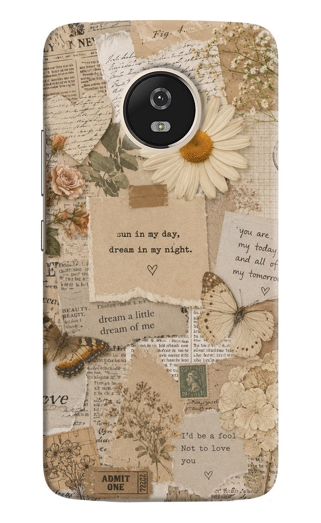 Vintage case Moto G5 Hard Case Back Cover by Casekaro